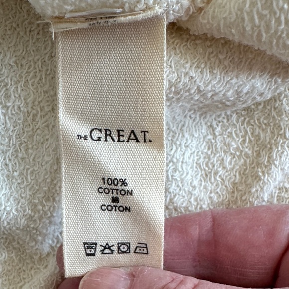 NWT Anthropologie The Great Slouch sweatshirt Golden State embroidery size Large - Picture 10 of 11